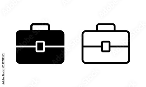 Briefcase icon logo design. suitcase sign and symbol. luggage symbol.