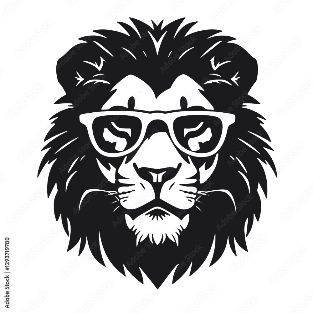 Obraz premium lion head tattoo