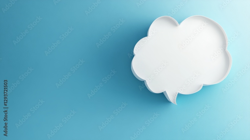 Abstract white speech bubble on a blue gradient, symbolizing clear communication and modern simplicity.
Abstract white speech bubble on a blue gradient, symbolizing clear communication and modern simplicity.