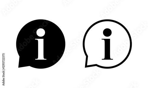 Information sign icon logo design. about us sign and symbol. question mark icon