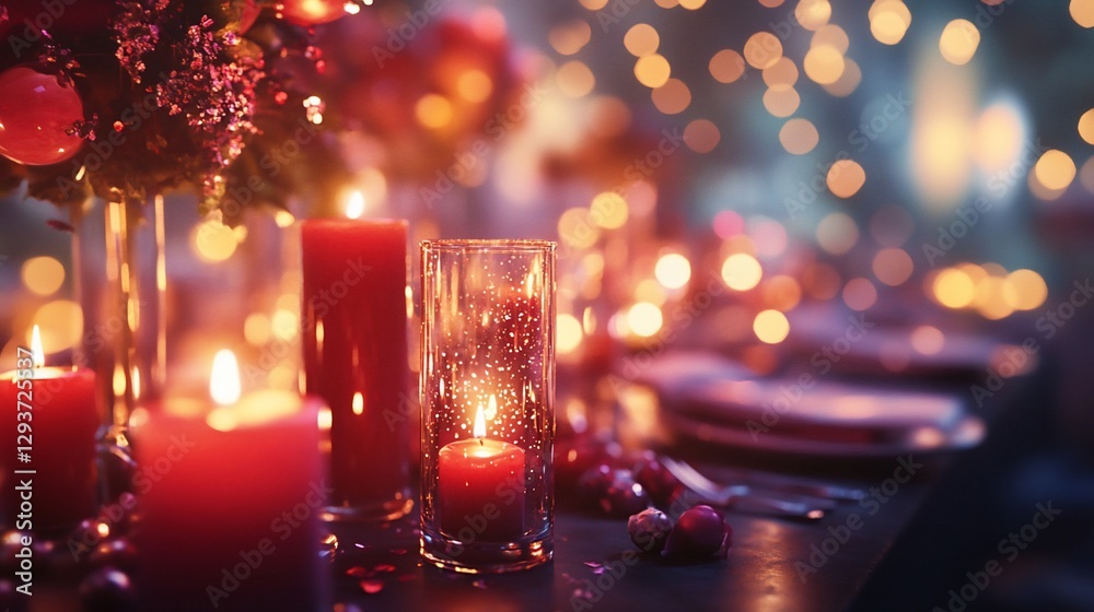 Romantic candlelit dinner table setting (1) Romantic candlelit dinner table setting (1)