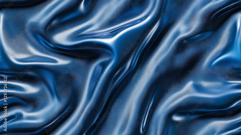 Fototapeta premium Abstract Molten Metal Background with Reflective Waves