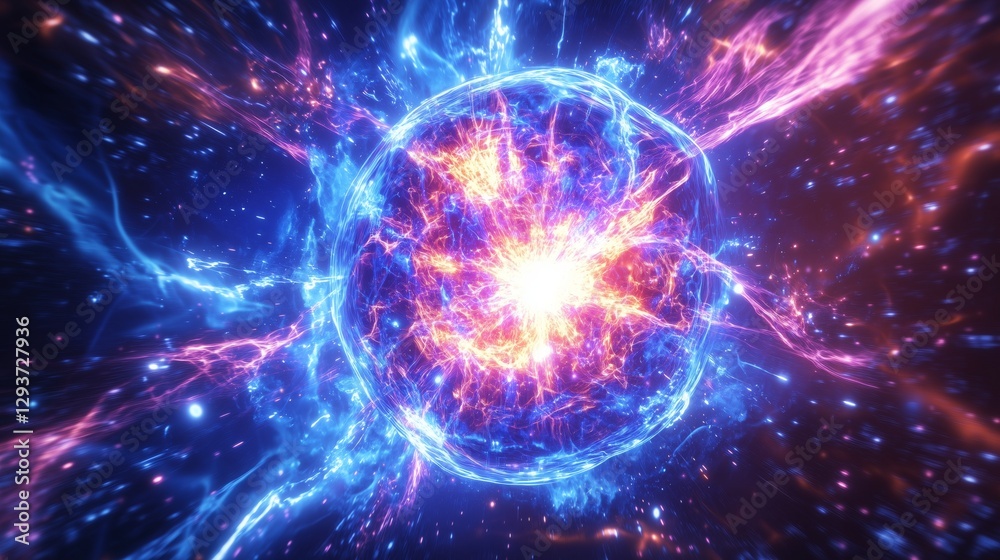 Obraz premium Cosmic Singularity Explosion