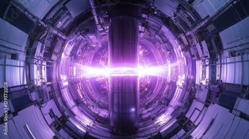 Glow of nuclear fusion experimental device photo
