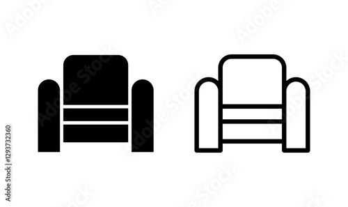 Sofa icon logo design. sofa sign and symbol. furniture icon