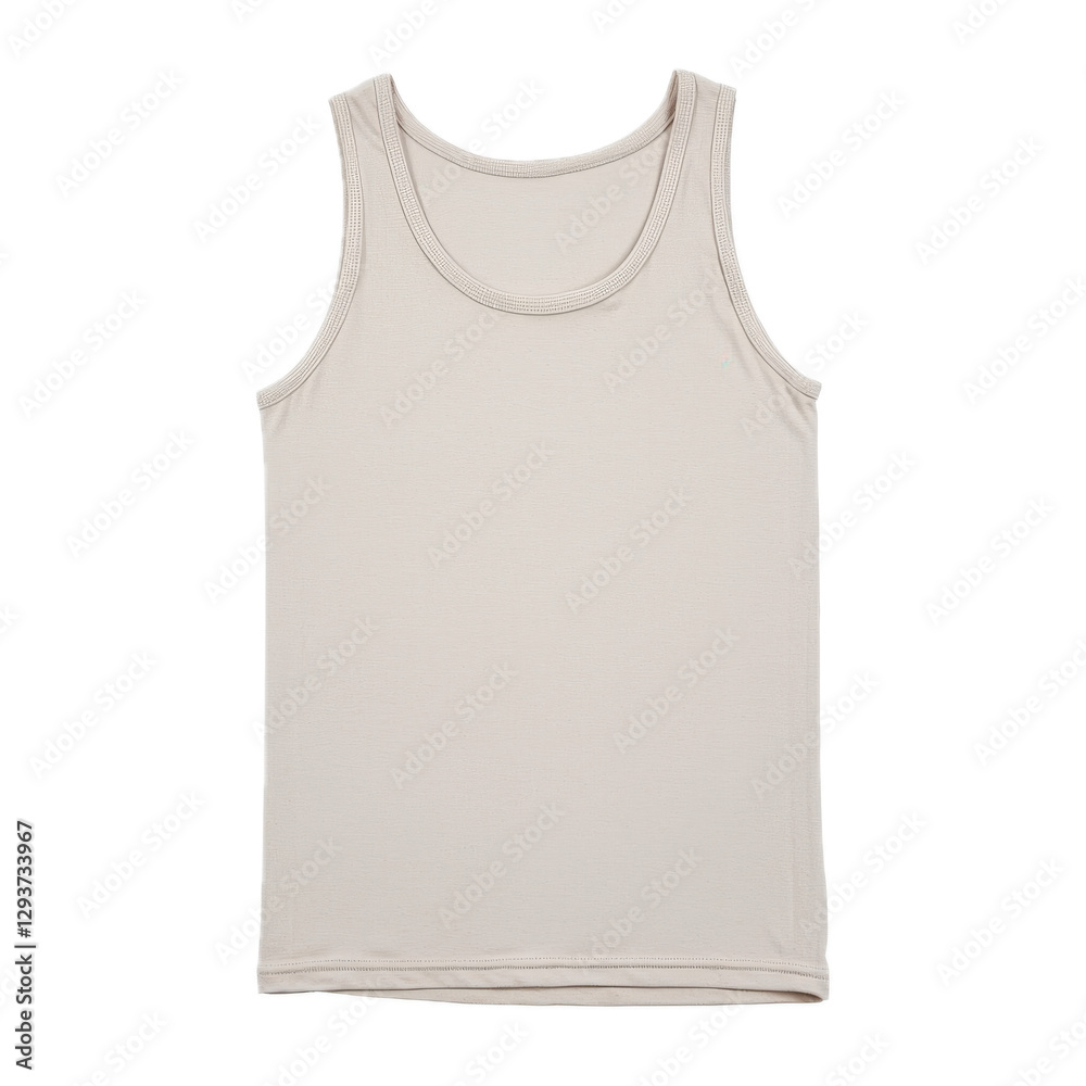 General Fashion , Remove Background ,Simple Light Tank Top on White Background General Fashion , Remove Background ,Simple Light Tank Top on White Background