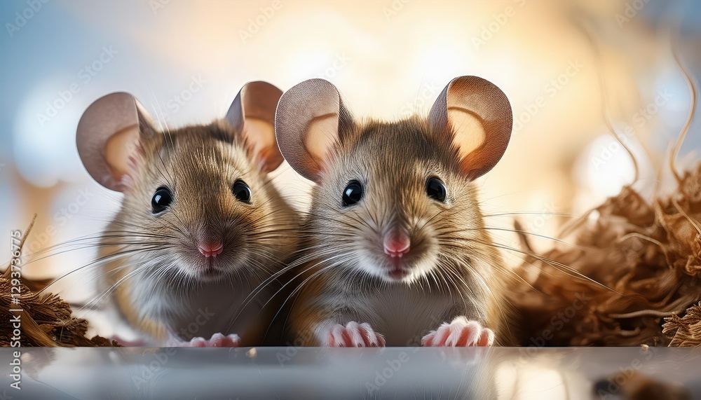 Mystical Mice Scampering Through an Enchanting Labyrinthine Mansion as Twilight Descends, Illuminating the Gothic Interior with Shimmering Shadows and Eerie Glows. Mystical Mice Scampering Through an Enchanting Labyrinthine Mansion as Twilight Descends, Illuminating the Gothic Interior with Shimmering Shadows and Eerie Glows.
