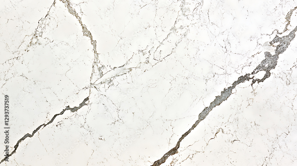 Obraz premium A white marble slab with a crack in it