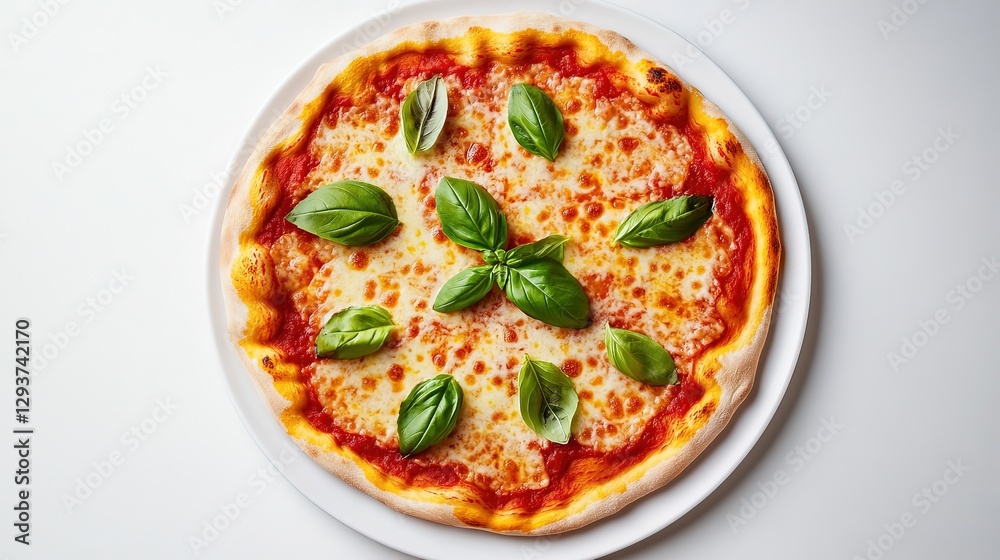 Margherita pizza with fresh basil, centered composition, soft overhead light, f/5.6, clean and simple background --chaos 10 --ar 16:9 --style raw --v 6.1 Job ID: c6e1d841-2c2a-4495-b8c5-3117f323ee58 Margherita pizza with fresh basil, centered composition, soft overhead light, f/5.6, clean and simple background --chaos 10 --ar 16:9 --style raw --v 6.1 Job ID: c6e1d841-2c2a-4495-b8c5-3117f323ee58