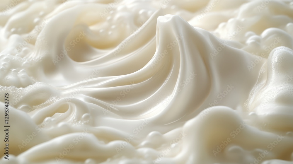 A close-up view of a white cake featuring a delicate swirl of creamy frosting on top, showcasing its smooth texture and elegant design. A close-up view of a white cake featuring a delicate swirl of creamy frosting on top, showcasing its smooth texture and elegant design.
