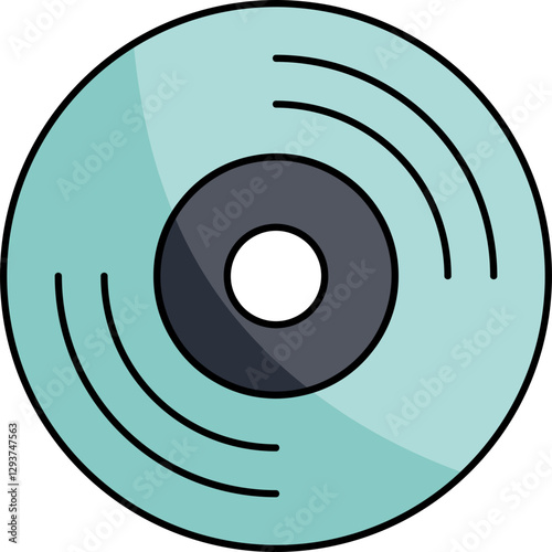Music elemets and instruments icon 