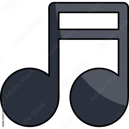 Music elemets and instruments icon 