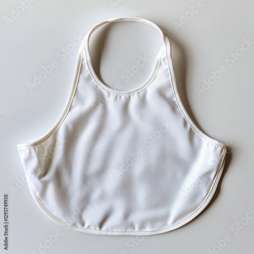 A white tank top with a white strap hanging from the top. Generative AI