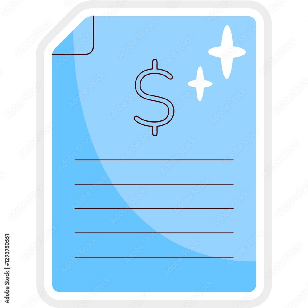 Tax day icon elements