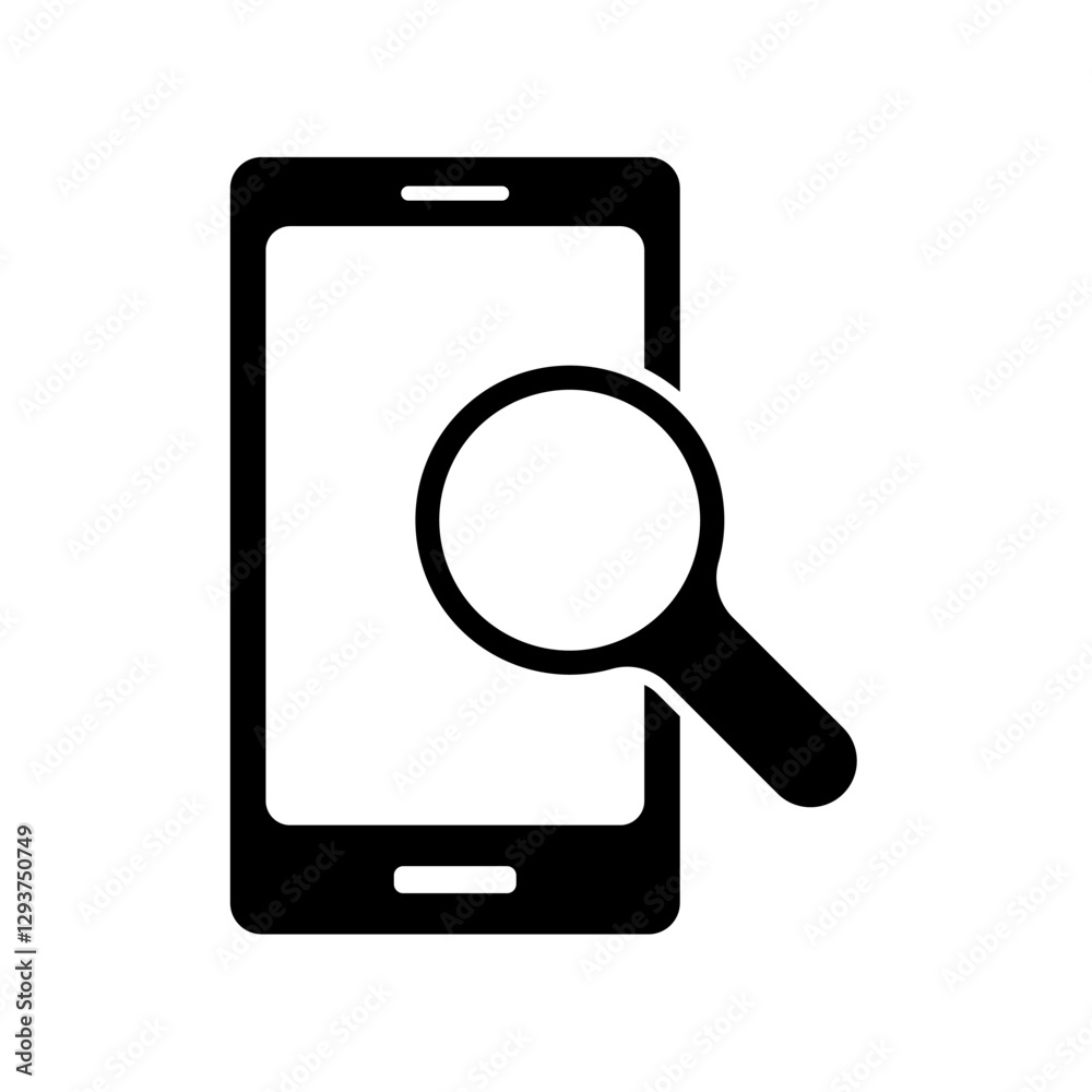 Icon a search online, isolated against a clean background. Icon a search online, isolated against a clean background.