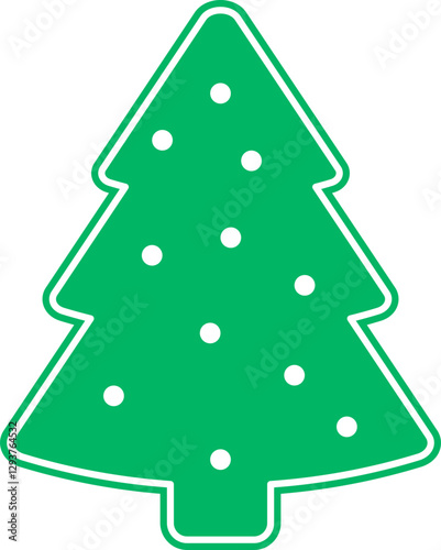 Christmas tree vector illustration