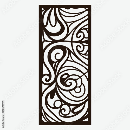 Mandala Wall Panel Laser Cut Design Wall art Wall Decoration Vector