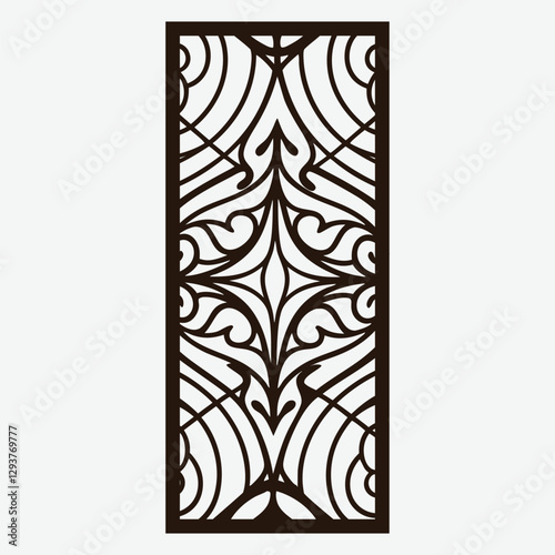 Mandala Wall Panel Laser Cut Design Wall art Wall Decoration Vector