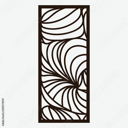 Mandala Wall Panel Laser Cut Design Wall art Wall Decoration Vector
