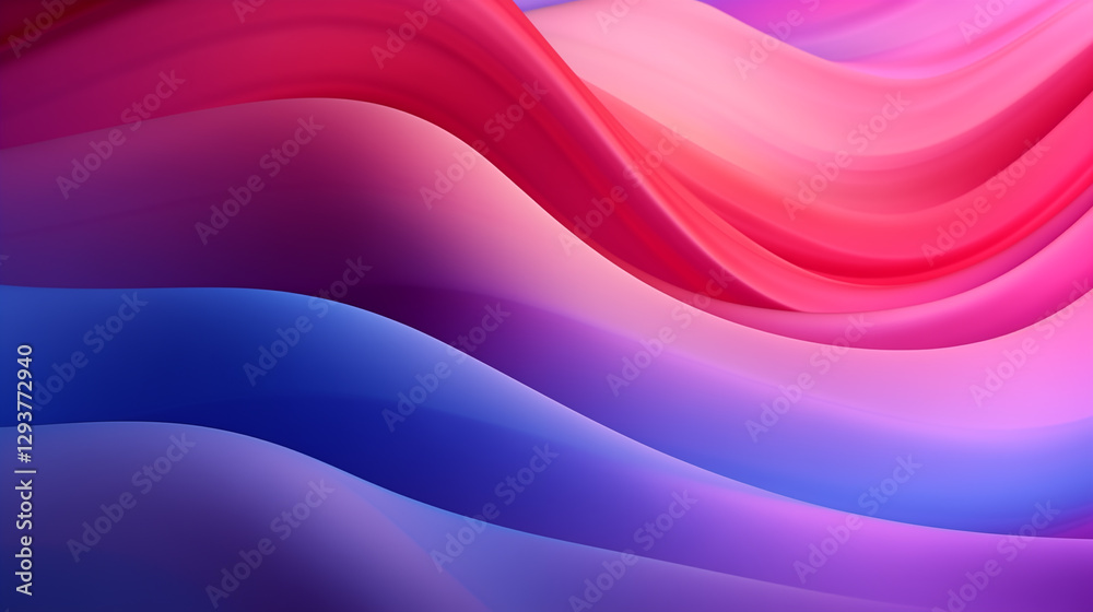 Fototapeta premium Abstract background with dynamic effect. Modern style. Vector illustration for design. Pink, red, blue, purple tones.