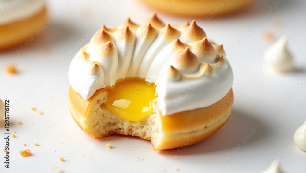 Delicious Lemon Meringue Tart with Golden Pastry, Meringue Peaks, and Vibrant Custard Filling Delicious Lemon Meringue Tart with Golden Pastry, Meringue Peaks, and Vibrant Custard Filling