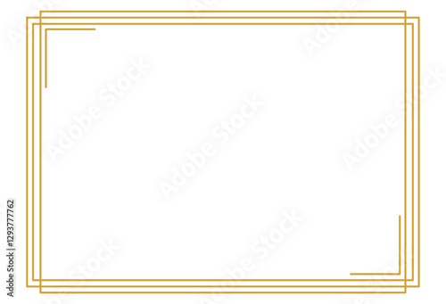 Elegant Gold Certificate Border Frame Template
