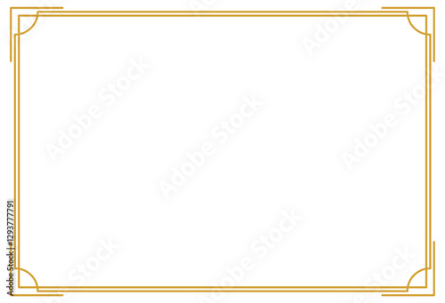 Elegant Gold Certificate Border Frame Template