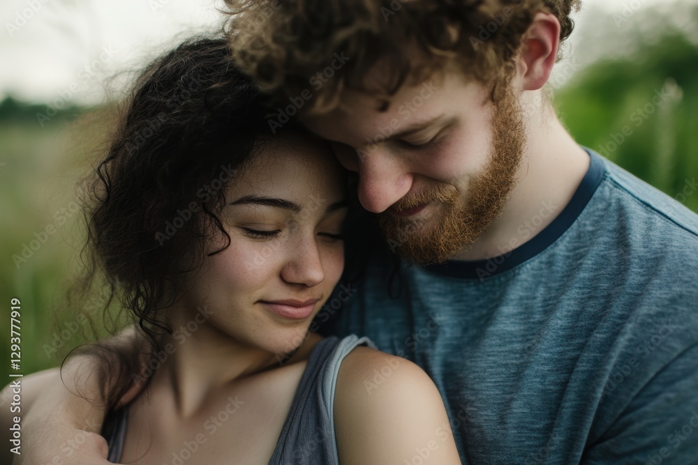 The couple supports each other through trials, going through difficulties together. The couple supports each other through trials, going through difficulties together.