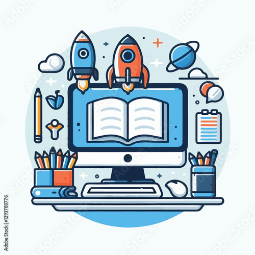 computer, digital, business, technology, communication, laptop, tech, work, office, web, internet, design, employee, vector, information, monitor, pc, modern, device, person, electronic, desktop, scre
