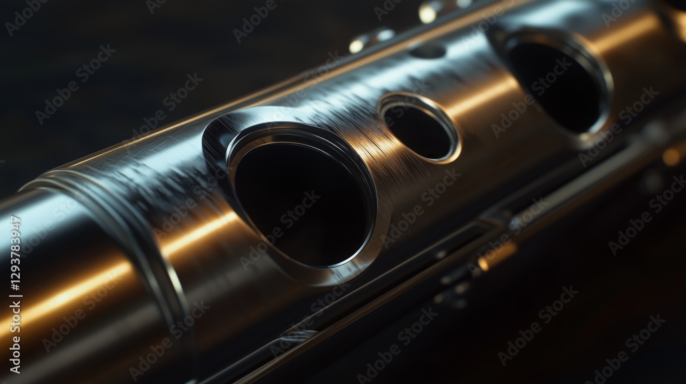 Naklejka premium The Art of Metal Flute