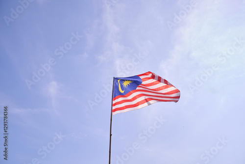 Jalur Gemilang in the Sky - For the Malaysian flags waving proudly against the blue sky