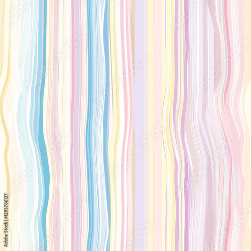 Soft pastel stripes create calming and serene background, perfect for various design projects. gentle waves of color evoke sense of tranquility and creativity