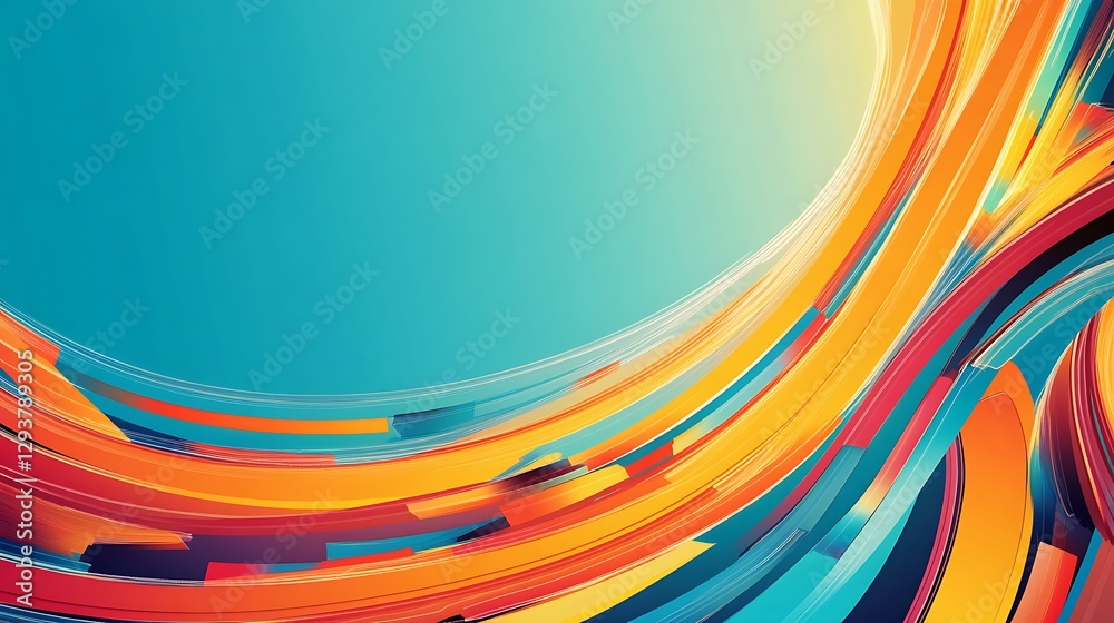 Abstract colorful dynamic lines background Abstract colorful dynamic lines background