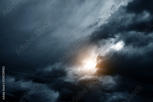 Obraz na płótnie Dramatic Storm Clouds w salonie
