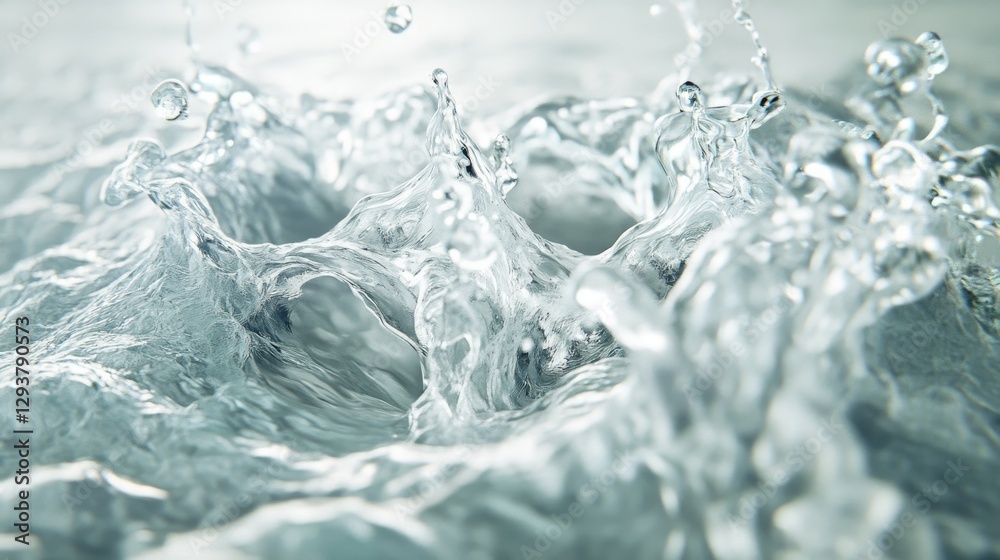 The cool moment of splashing water The cool moment of splashing water