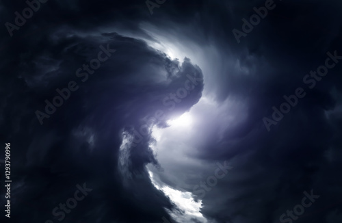 Blurred Swirl in the Clouds