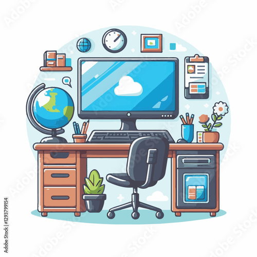 computer, digital, business, technology, communication, laptop, tech, work, office, web, internet, design, employee, vector, information, monitor, pc, modern, device, person, electronic, desktop, scre