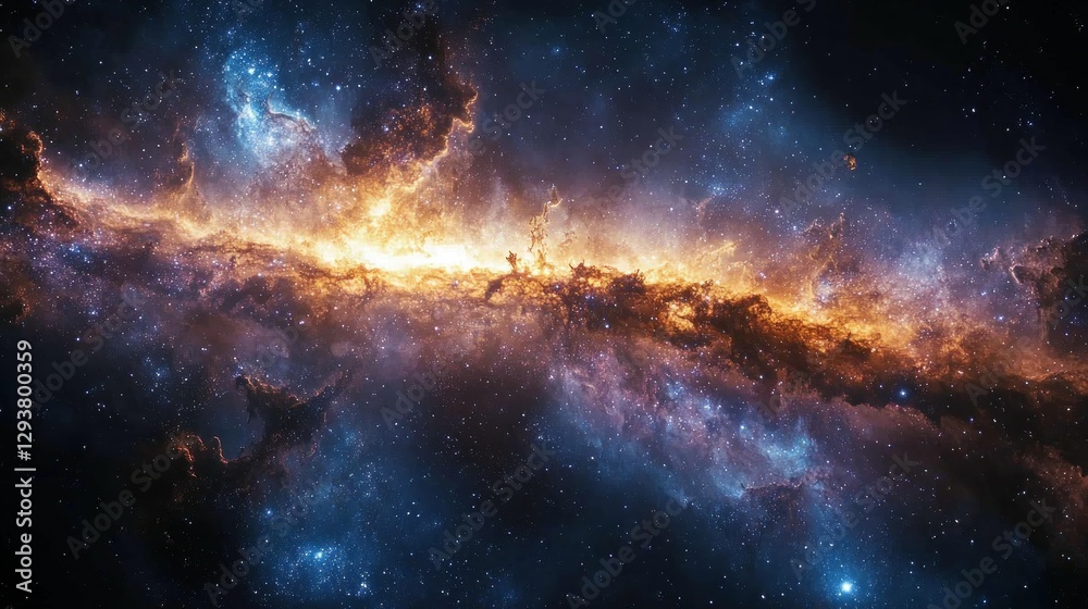Obraz premium Cosmic Nebula in Deep Space