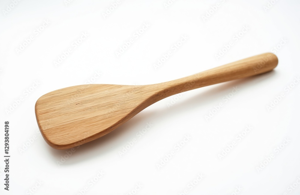 Wooden culinary spatula isolated on white background. Cooking equipment flat lay studio shot. Kitchen wooden accessory, home cookware utensil for food preparation. Kitchenware concept for chef Wooden culinary spatula isolated on white background. Cooking equipment flat lay studio shot. Kitchen wooden accessory, home cookware utensil for food preparation. Kitchenware concept for chef