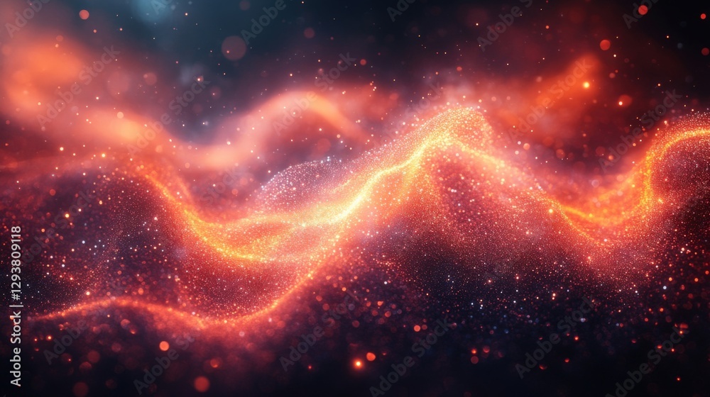 Obraz premium Dynamic Visualization of Web 2.0 Through Vibrant Social Network Design Elements. Generative AI