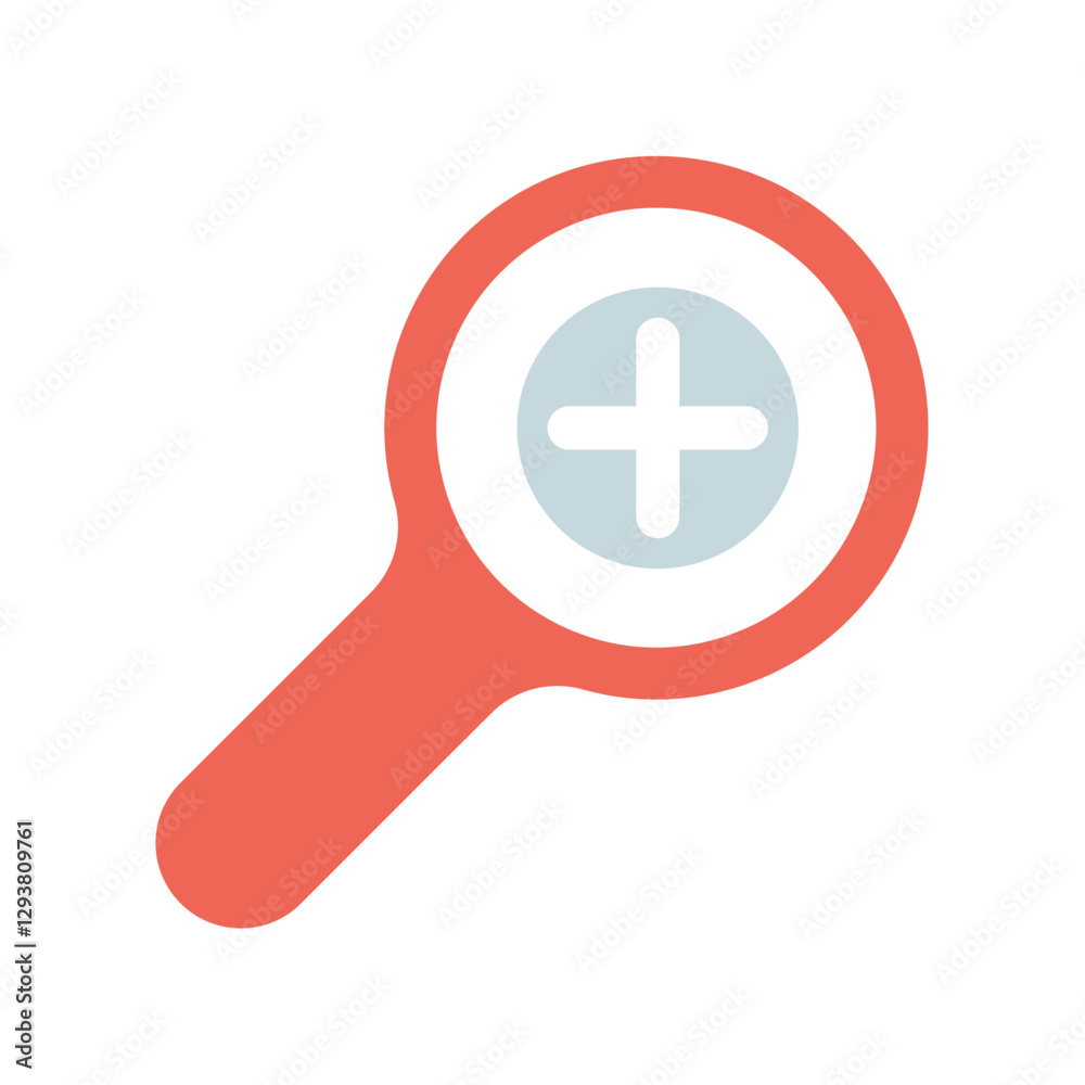Icon a zoom in, isolated against a clean background. Icon a zoom in, isolated against a clean background.