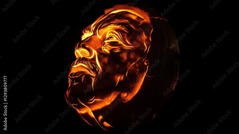 Pumpkin Carving Portrait Art Pumpkin Carving Portrait Art