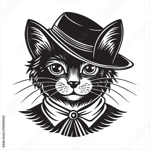 cute cat head