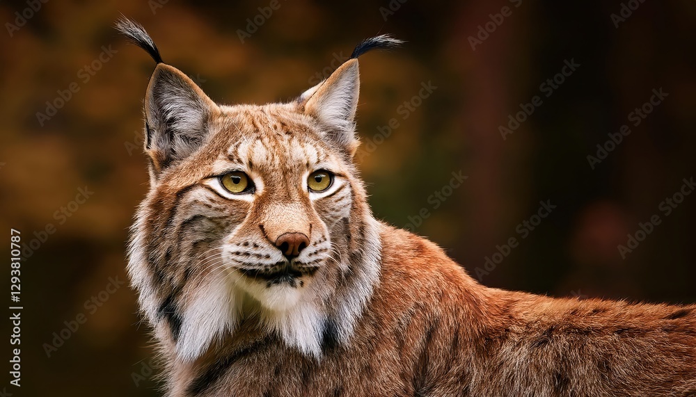 Solitary Majesty A Lynx Captured Amidst the Frosty White Expanses of a Winter Forest, with Piercing Eyes Mirroring the Crystal Clear Snowy Landscape. Solitary Majesty A Lynx Captured Amidst the Frosty White Expanses of a Winter Forest, with Piercing Eyes Mirroring the Crystal Clear Snowy Landscape.
