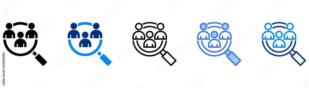 Sample icon set multiple style collection Sample icon set multiple style collection