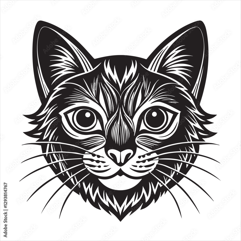 cute cat head cute cat head