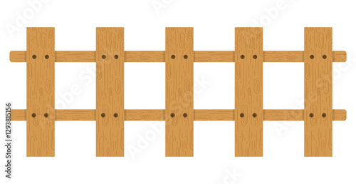 Wooden Fence - Rustic Picket Fence for Garden and Farm