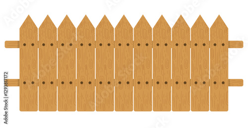 Wooden Fence - Rustic Picket Fence for Garden and Farm