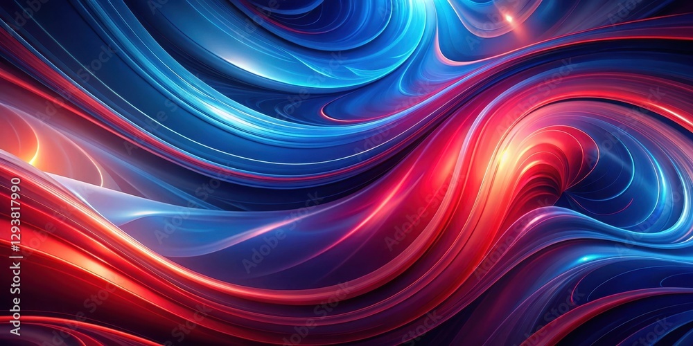 Deep blue abstract background with swirling red shapes and vibrant colors, red, modern, red, modern Deep blue abstract background with swirling red shapes and vibrant colors, red, modern, red, modern