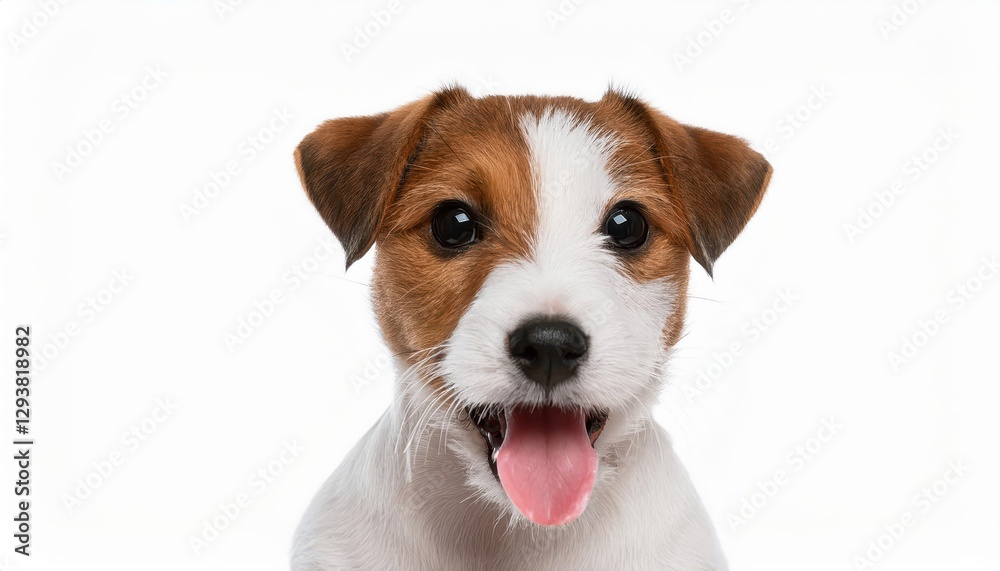 Charming Jack Russell Puppy Poses Playfully with Tongue Out Against an Ethereal Background, Capturing the Spirit of Youthful Energy and Joy in a Casual, Candlelit Moment. Charming Jack Russell Puppy Poses Playfully with Tongue Out Against an Ethereal Background, Capturing the Spirit of Youthful Energy and Joy in a Casual, Candlelit Moment.